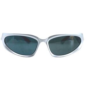 Men’s Metallic Chrome Y2K Party sunglasses